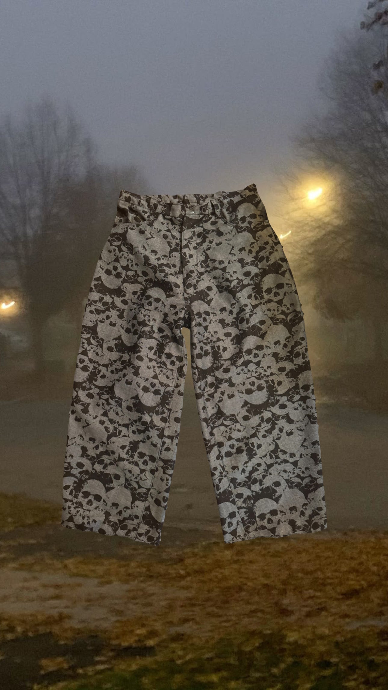 Skull Print Bottoms